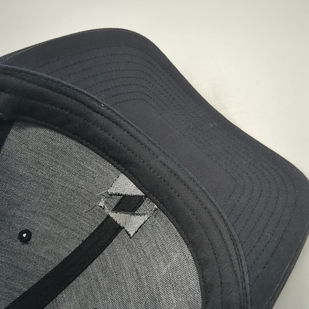 Richardson Trucker Hat Black L Mesh Snapback Simpson Strong-Tie Side Patch Logo