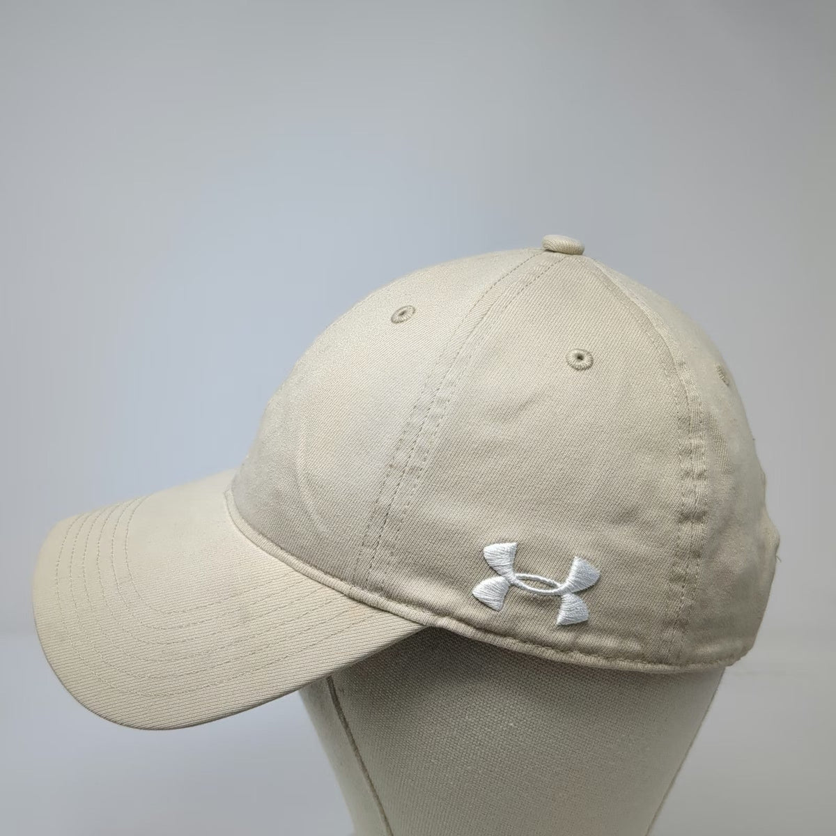 Under Armour Baseball Cap Beige One Size Slideback Unstructured Blank Hat