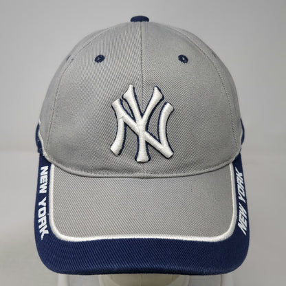New York Yankees MLB T.E.I. Gray Baseball Cap One Size Strapback Embroidered Hat