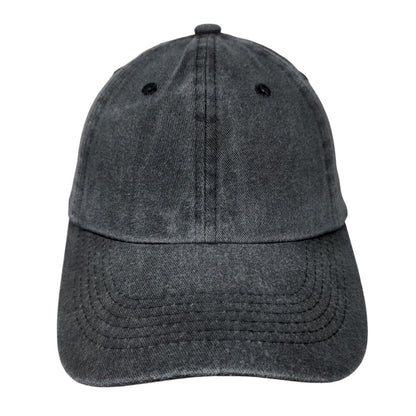 Unbranded Slideback Hat Gray One Size Adjustable Vented Holes 6 Panel Blank