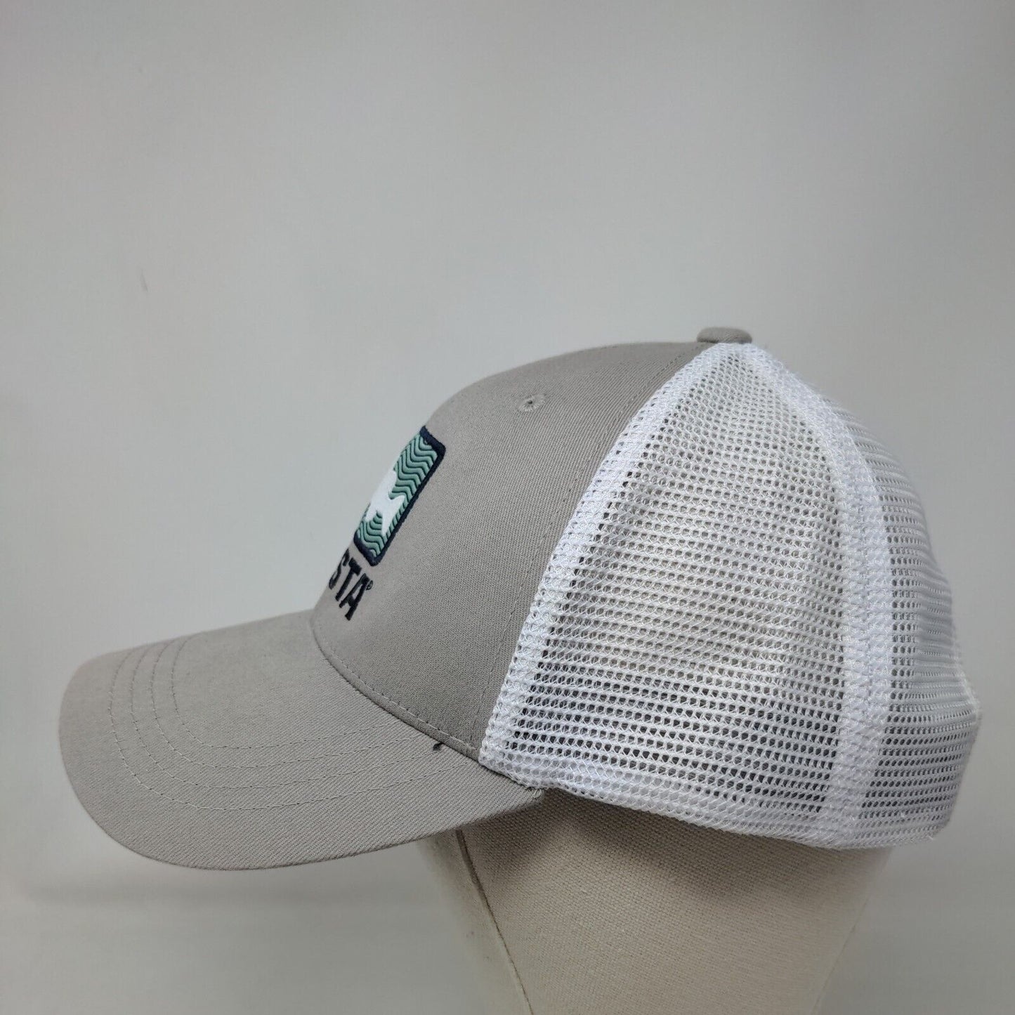 Costa Del Mar Snapback Trucker Hat Gray OS Adjustable Embroidered Mesh Back