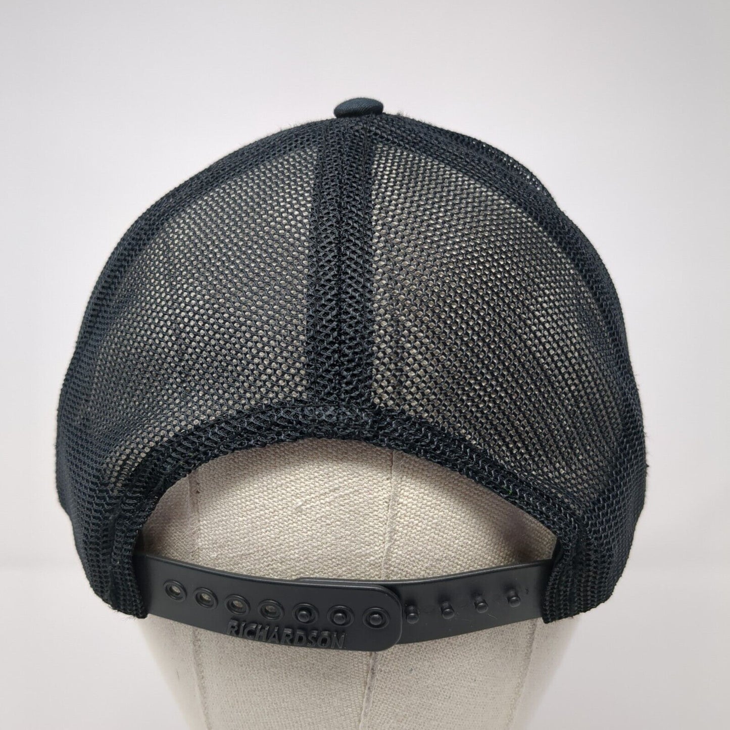 Kershaw Curb & Gutter Snapback Trucker Hat Black OS Adjustable Mesh Richardson