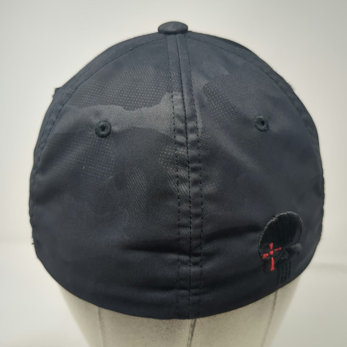 Hooey Baseball Cap Black M Flexfit US Flag Underbrim Punisher Skull Camo Hat