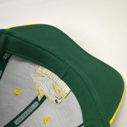 Zephyr Concordia Eagles NCAA Green Yellow One Size Strapback Cap Hat CUI Logo