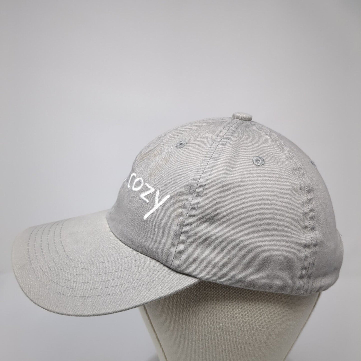 Stay Cozy Slideback Hat Gray One Size Adjustable Embroidered Port Authority