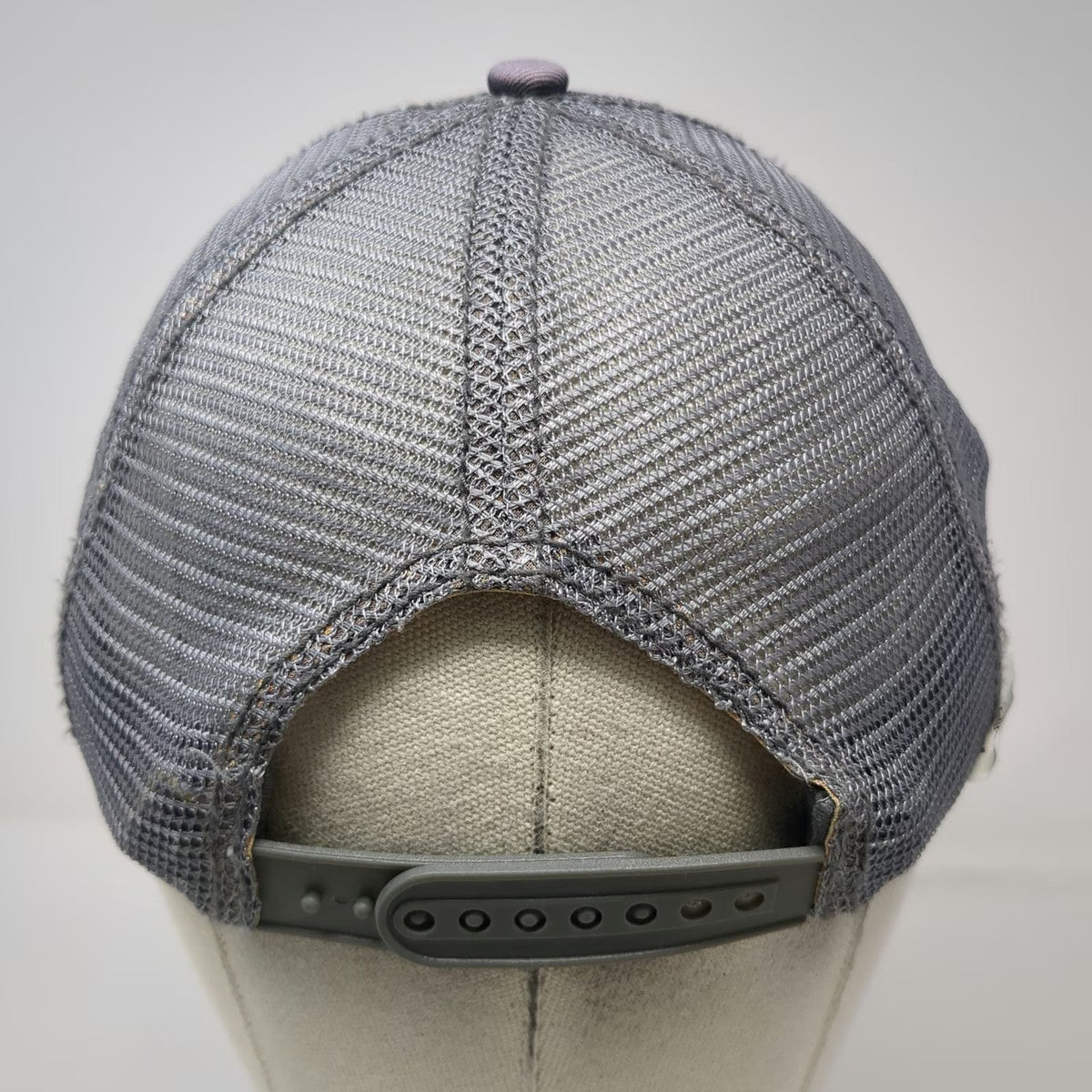 Royal Resortwear Trucker Hat Gray One Size Bermuda Atlantic Outpost Palm Trees