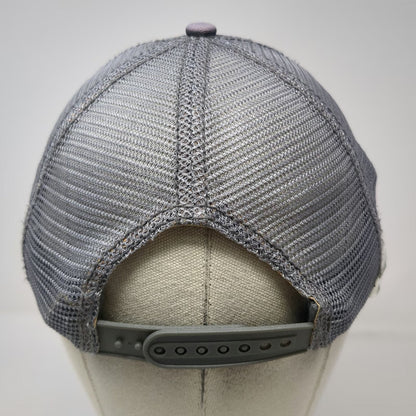 Royal Resortwear Trucker Hat Gray One Size Bermuda Atlantic Outpost Palm Trees