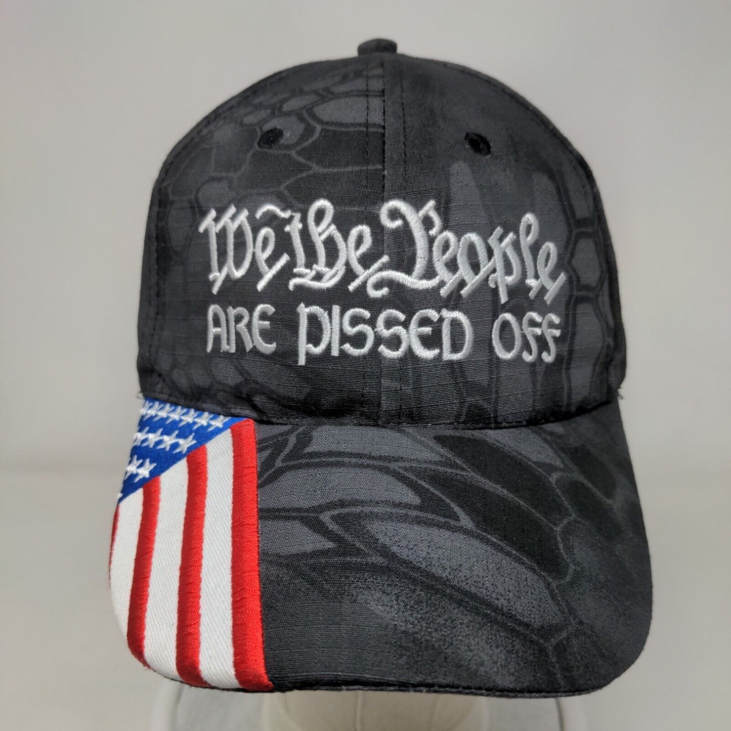 We The People Are Pissed Off Slideback Hat Multi One Size Embroidered