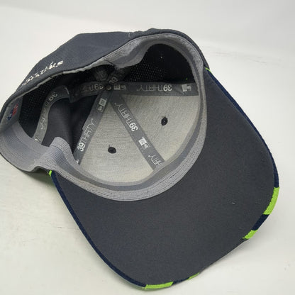 New Era Seattle Seahawks NFL Gray Green Blue White L 39THIRTY Stretch Fit Hat