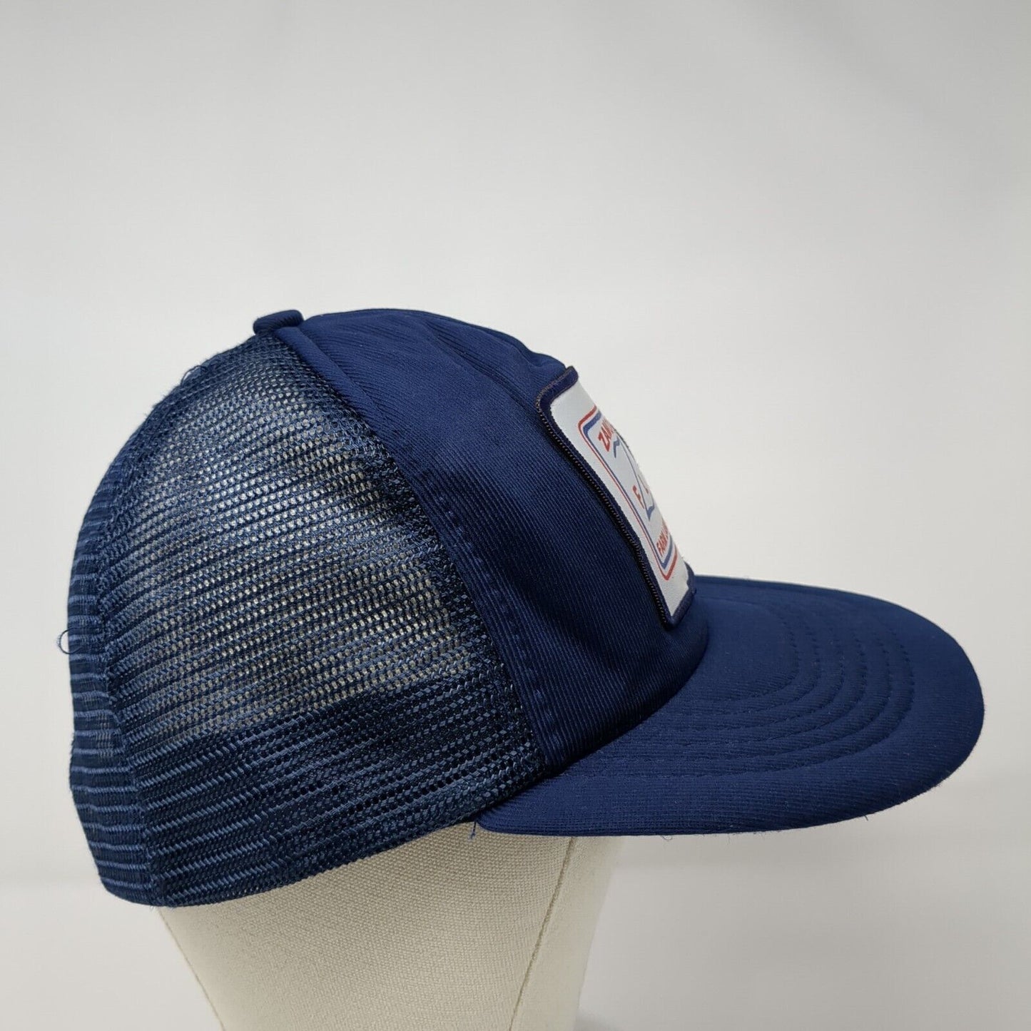 Zamora Farm Labor Snapback Trucker Hat Blue OSFA Mesh Back Kap.II