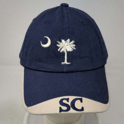 Strand Headwear Blue Beige One Size Baseball Cap Hat South Carolina Palmetto SC