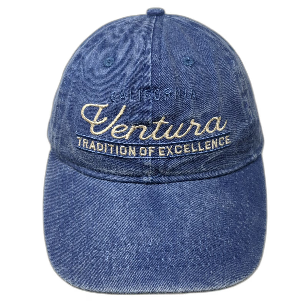 Ohiopyle Ventura California Baseball Cap Blue One Size Strapback Embroidered Hat