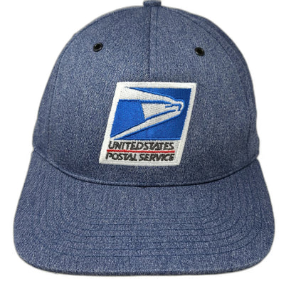 USPS United States Postal Service Snapback Blue L Made in USA Hat Vintage