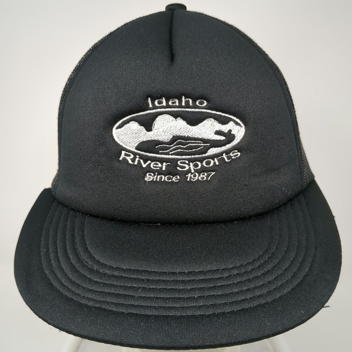 Hit Wear Trucker Hat Black One Size Idaho River Sports Mesh Back Snapback
