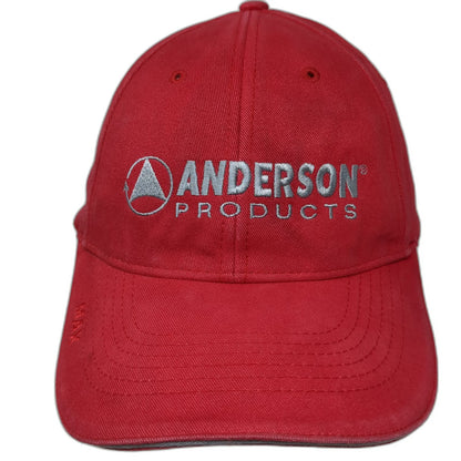Triple Crown Baseball Cap Red One Size Anderson Products Work Strapback Hat