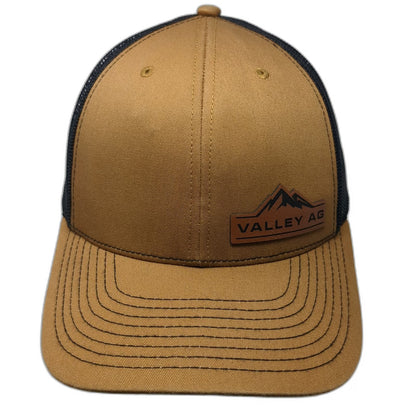 Richardson Trucker Hat Brown One Size Snapback Mesh Back Valley Ag Mountain