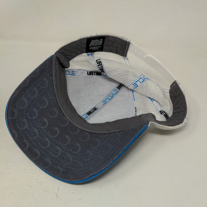 Lifetime Cycle Snapback Trucker Hat Blue One Size Mesh Back ADJ 3Sixty Flex