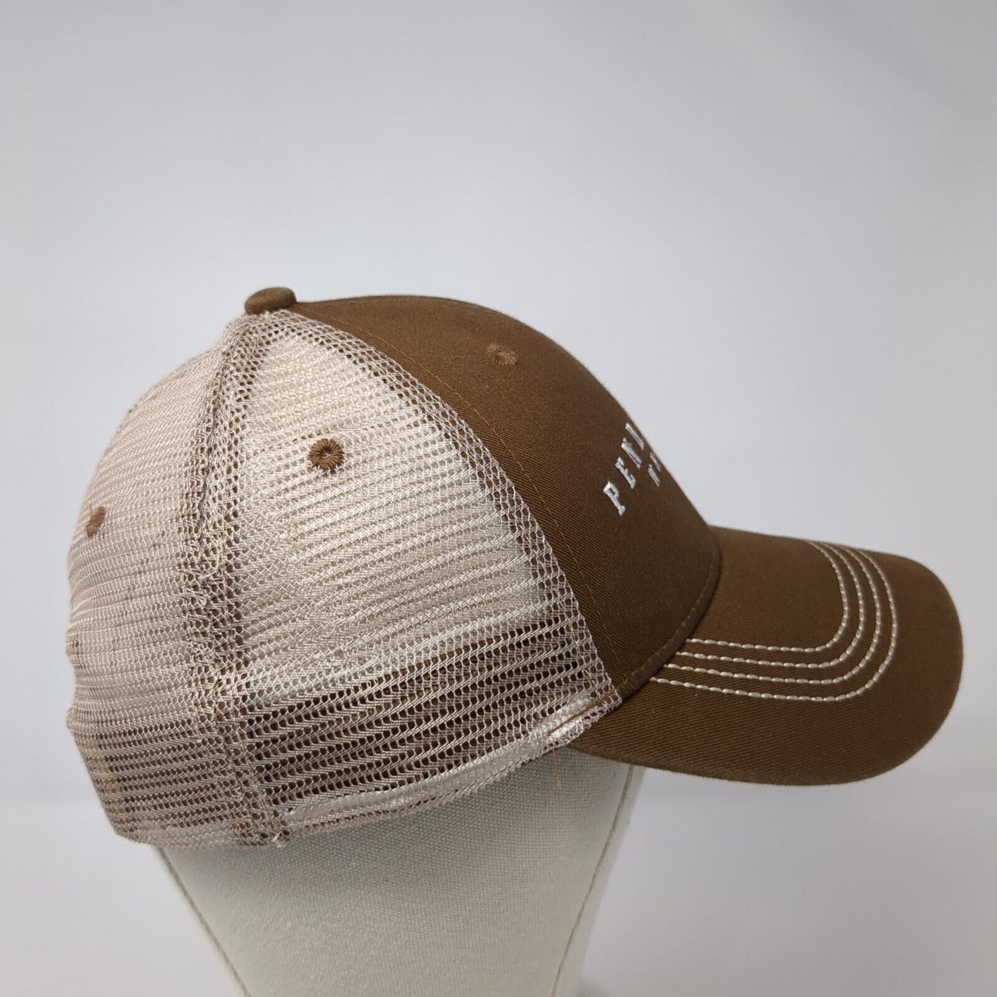 Pendleton Whisky Snapback Trucker Hat Brown One Size Mesh Back Outdoor