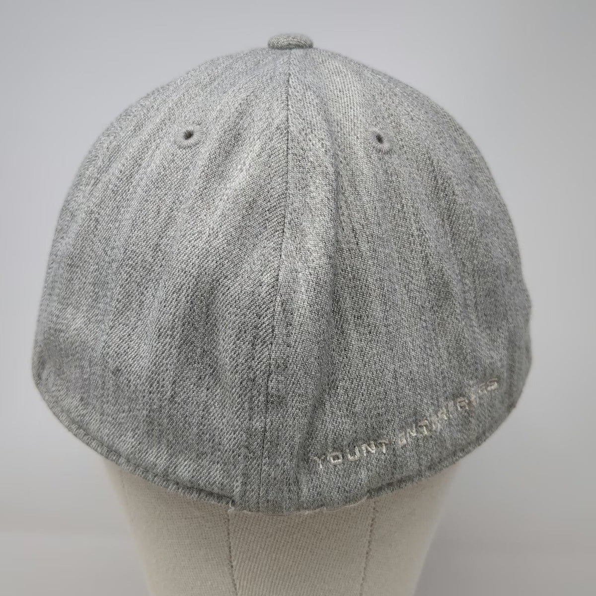 Flexfit Baseball Cap Gray One Size Fitted Yount Enterprises YE Embroidered Hat