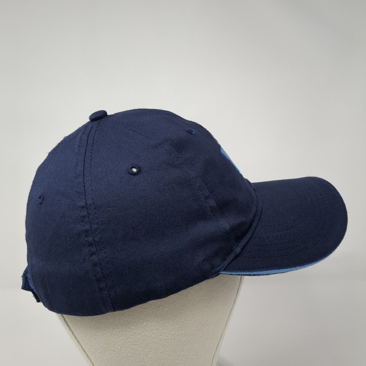 Hawaii Palm Trees Strapback Hat Blue One Size Adjustable Embroidered
