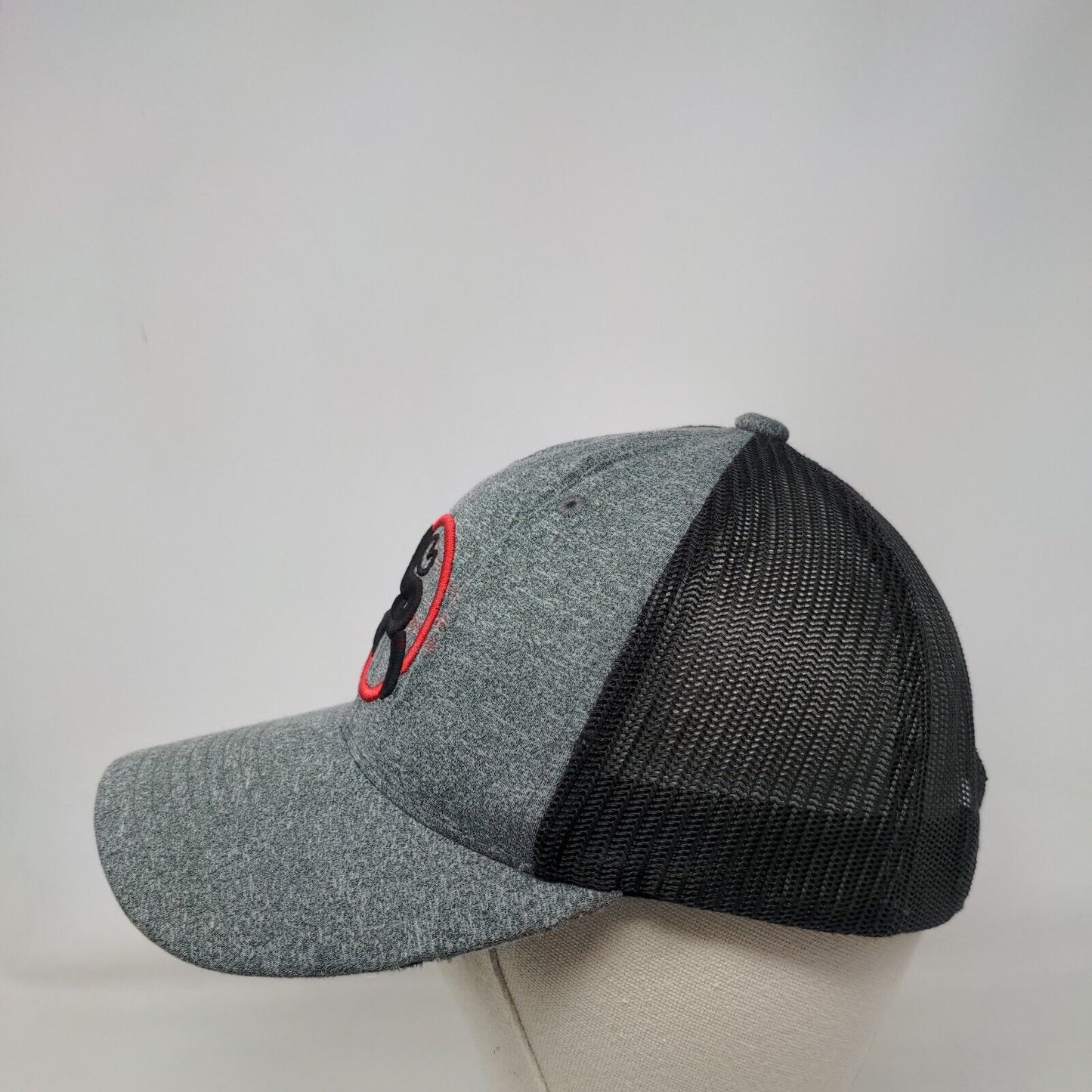 Get Your Hooey Snapback Mesh Back Trucker Hat Gray One Size Colorblock