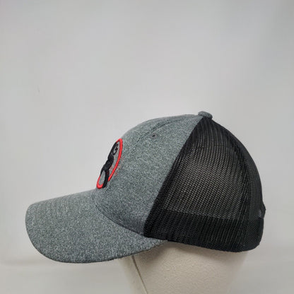 Get Your Hooey Snapback Mesh Back Trucker Hat Gray One Size Colorblock