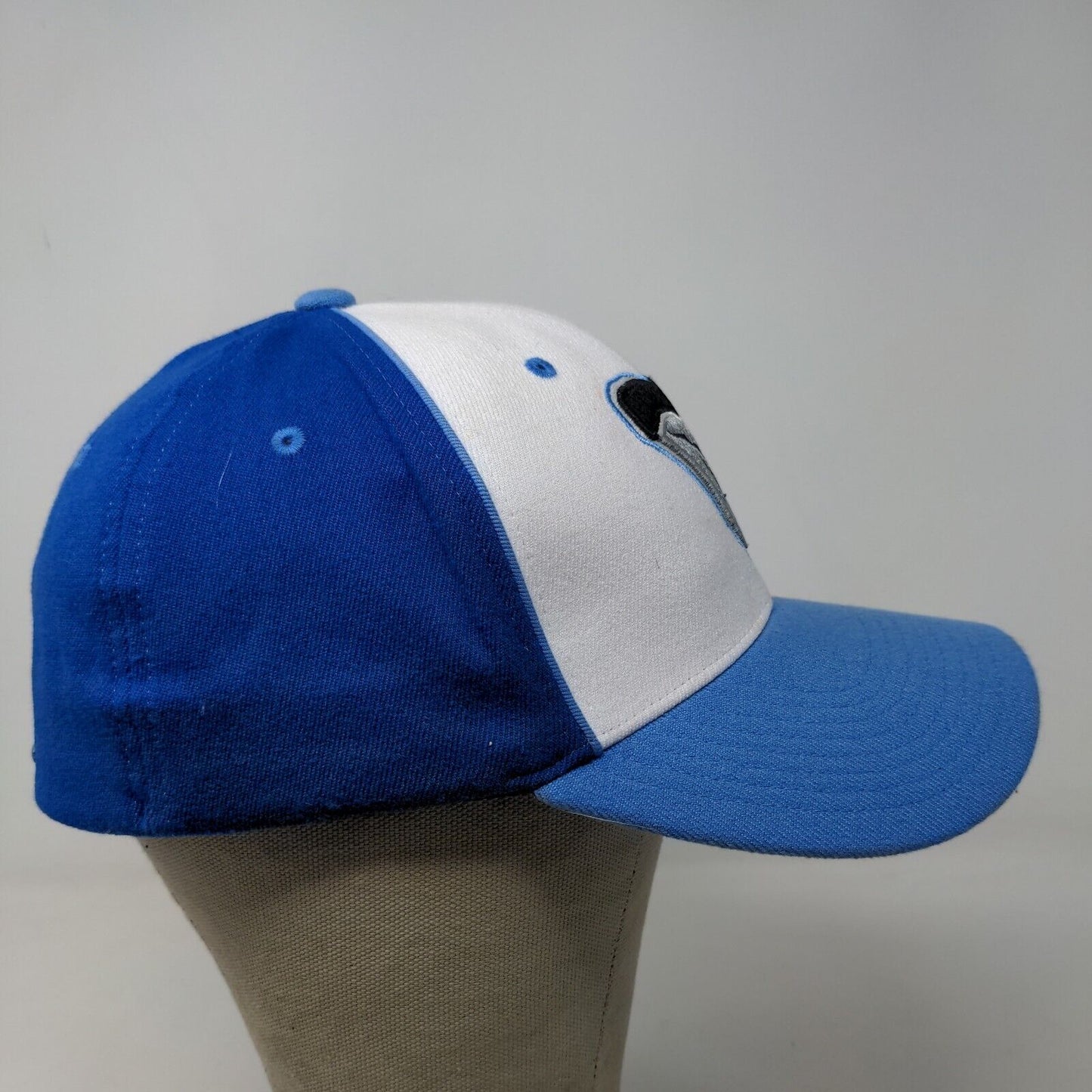 Zephyr Men's Fitted Hat Blue Size M/L Embroidered Shark Tooth Logo Acrylic