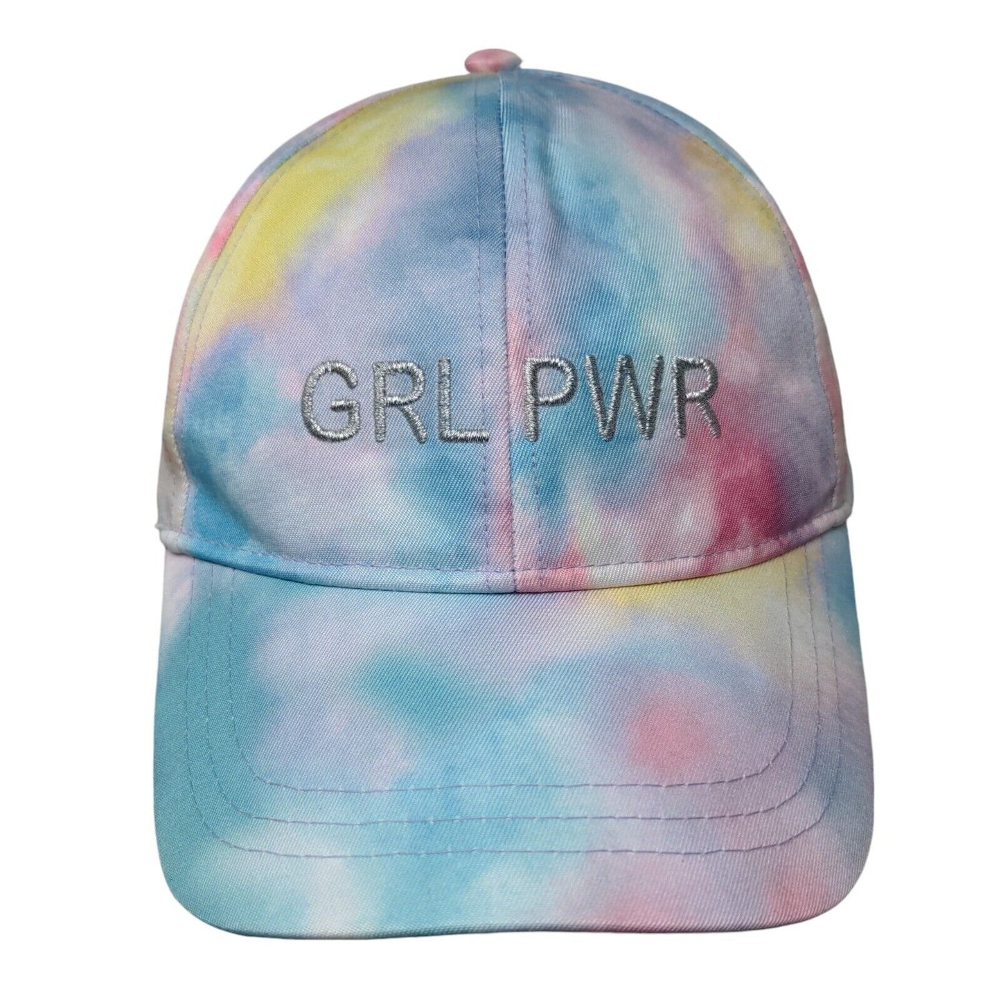 GRL PWR Strapback Hat Multicolor One Size Adjustable Tie Dye Wonder Nation