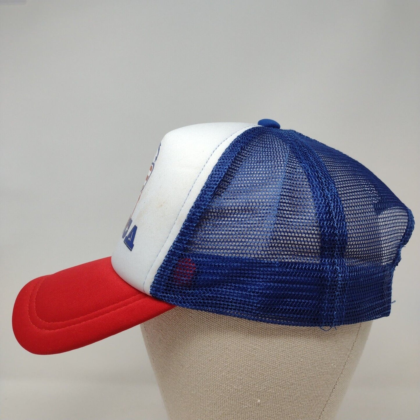 'Merica Snapback Trucker Hat Multi OSFA Mesh Back Patriotic Eagle