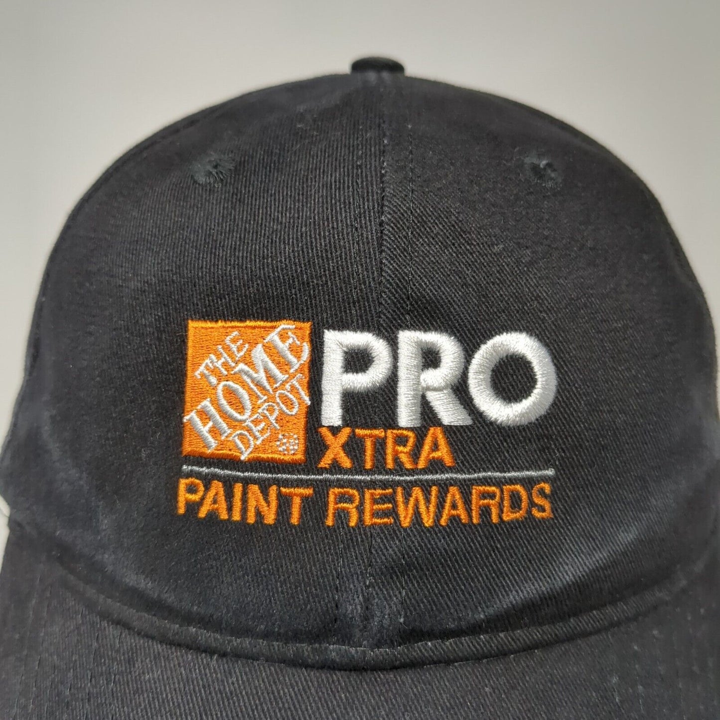 The Home Depot Pro Xtra Paint Rewards Strapback Hat Black OSFA 6 Panel