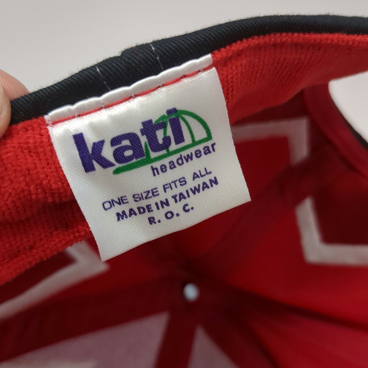 Kati Baseball Cap Red Black One Size Boole Babbage Kickoff 99 Checkered Flag Hat