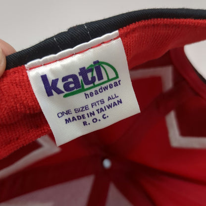 Kati Baseball Cap Red Black One Size Boole Babbage Kickoff 99 Checkered Flag Hat