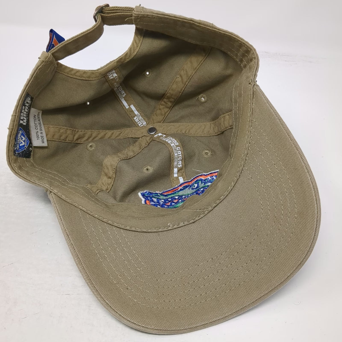 Florida Gators NCAA Top of the World Beige Cap One Size Embroidered Strapback