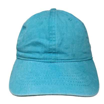 Unbranded Strapback Hat Blue OSFM Adjustable 6 Panel Vent Holes Blank