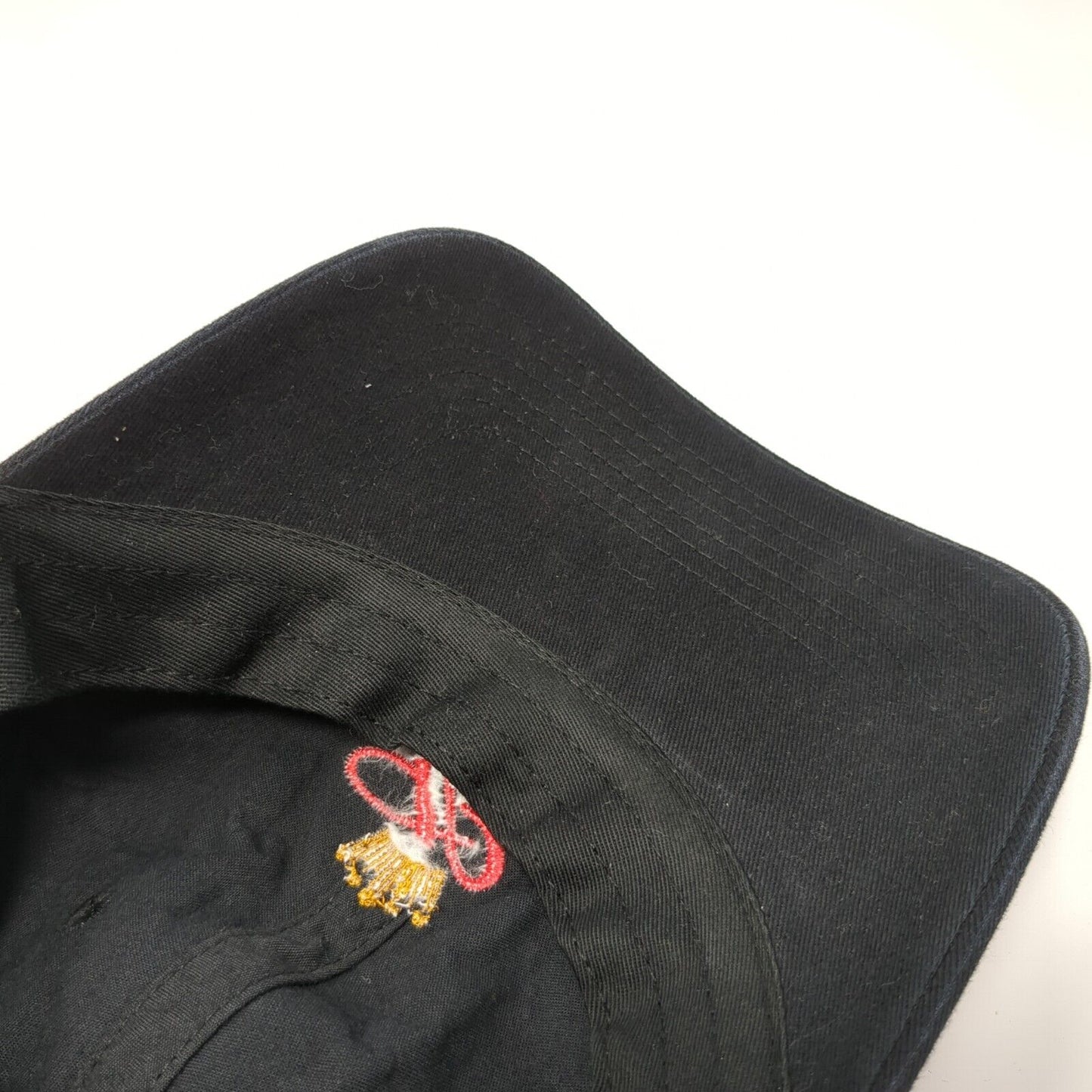 Budweiser Slideback Hat Black One Size Adjustable Embroidered 6 Panel Cotton