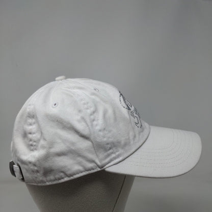 Puerto Rico Slideback Hat White OSFA Newhattan Rhinestone Bling