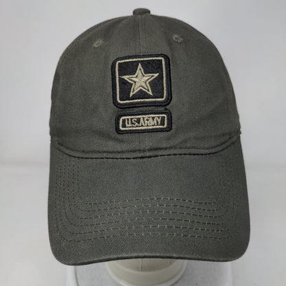 U.S. Army Slideback Hat Brown One Size Adjustable Embroidered Vented Holes