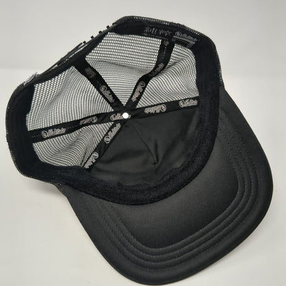 Eco Lounge Mesh Back Rope Trucker Hat Black One Size Solid CG Habitats