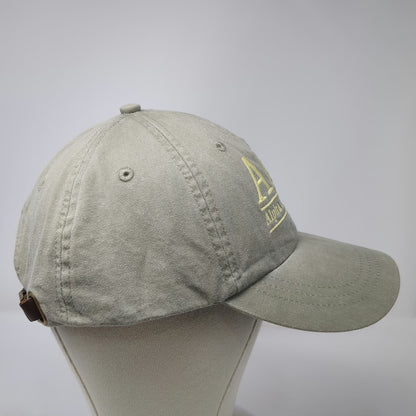 Adams Baseball Cap Beige One Size Alpha Gamma Delta Embroidered Strapback Hat