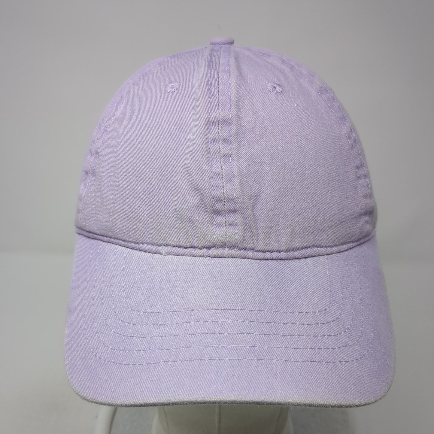 Unbranded Strapback Baseball Cap Purple One Size Adjustable 6 Panel Blank