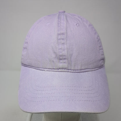Unbranded Strapback Baseball Cap Purple One Size Adjustable 6 Panel Blank