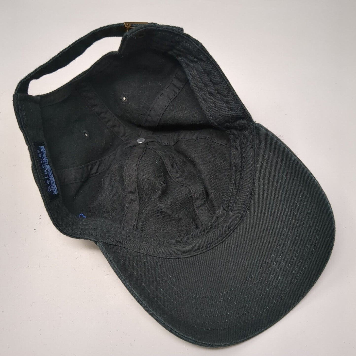 Gelante Slideback Hat Black OSFA Adjustable Blank Solid Vent Holes