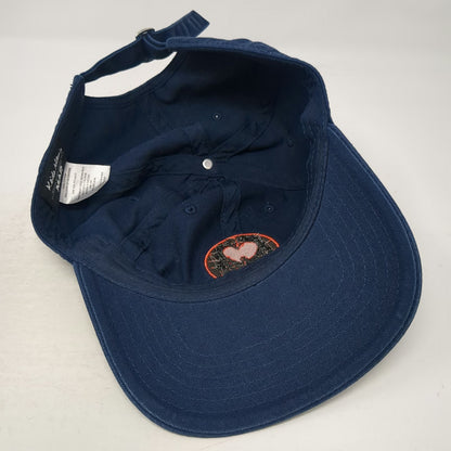 Mad Engine Keith Haring Heart Blue Baseball Cap One Size Cotton Slideback Hat