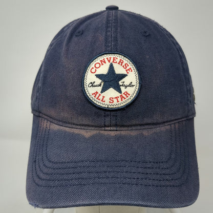 Converse Baseball Cap Blue One Size All Star Patch Canvas Slideback Hat Logo