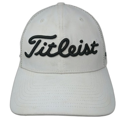 Titleist Trucker Hat White One Size Mesh Snapback Pro V1 FJ Logo Golf Headwear