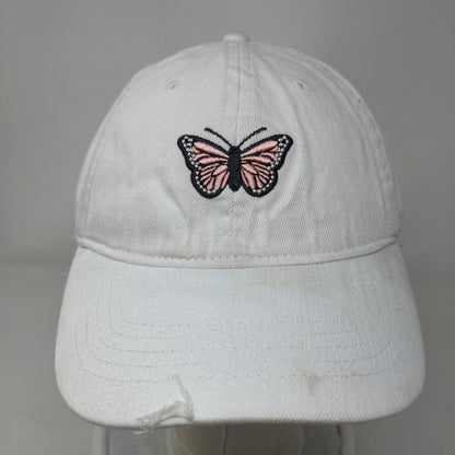 Butterfly Slideback Hat Blue OSFM Embroidered Adjustable 6 Panel
