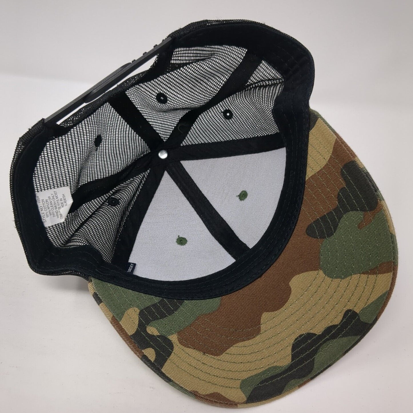 Beer Vibes Only Snapback Mesh Back Trucker Hat Camo One Size Adjustable