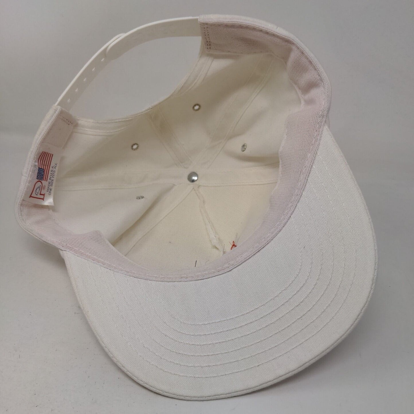 AC Delco Systems Snapback Trucker Hat OSFA White Embroidered Logo Vintage USA