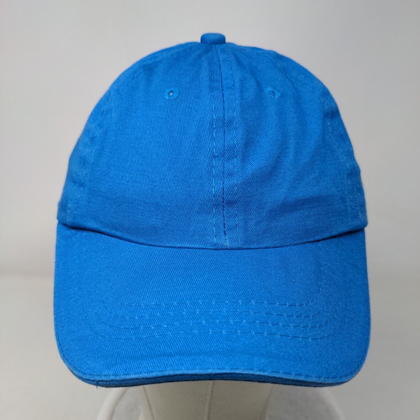 Unbranded Slideback Hat Blue One Size Solid Blank Adjustable 6 Panel