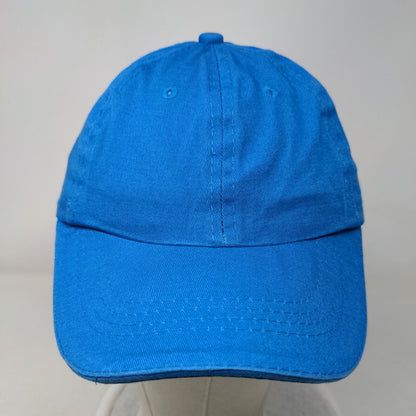Unbranded Slideback Hat Blue One Size Solid Blank Adjustable 6 Panel